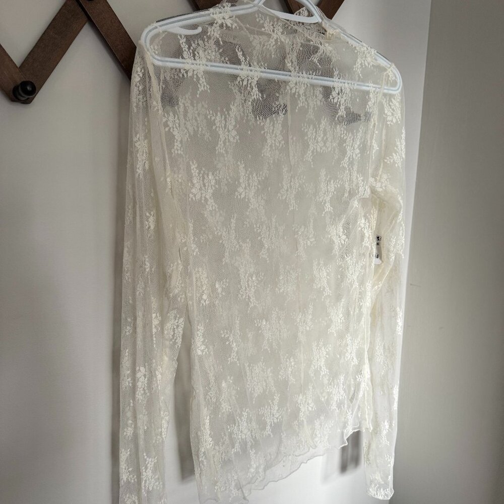 Free People Lady Lux Layering Top Evening Creme XL